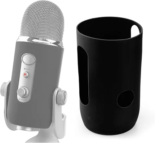 Vista 11 de Blue Yeti - Soporte para micrófono con cubierta de espuma, soporte de brazo de tijera de suspensión y filtro de parabrisas para micrófono