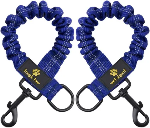 Vista 7 de Accesorio de extensión de correa elástica para perro, absorbente de extensión de plomo de 18 pulgadas, evita lesiones en el brazo y el hombro