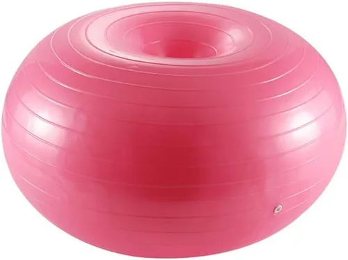 Vista 10 de Keenso Pelota de ejercicio con dona de yoga, entrenamiento de núcleo, pelota de estabilidad, pelota de ejercicio para yoga, pilates, entrenamiento