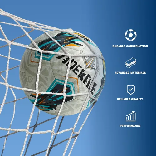 Vista 4 de Soccer Ball Size 5 for All Age Recreational or Professional Outdoor Practice, PU Official Size&Weight, Size 5 Soccer Ball for Boys Youth Adults