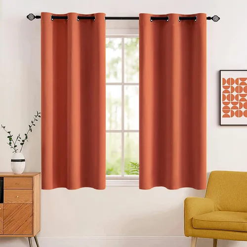 Vista 105 de MIULEE Cortinas opacas para dormitorio o sala de estar, juego de 2 paneles de cortina para ventana con aislamiento térmico y bloqueo de luz