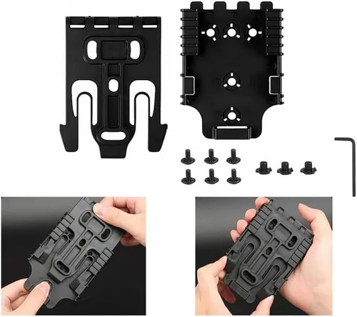 Vista 4 de Adaptador de bucle de cinturón de paseo medio con soporte receptor de servicio y correa táctica para piernas cinturón de muslo para fundas