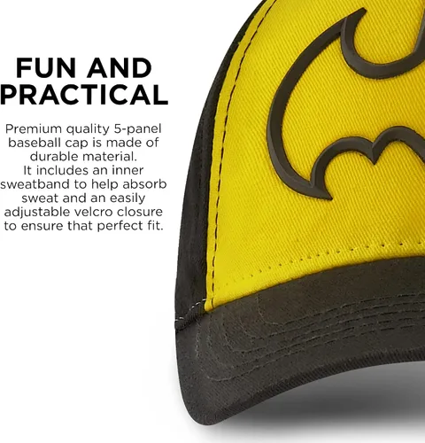 Vista 4 de DC Comics Baseball Cap Batman Adjustable Toddler 2-4 Or Boy Hats for Kids Ages 4-7