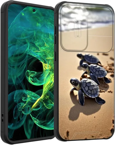 Vista 163 de Funda para Galaxy A16 5G con cubierta para cámara deslizante, resistente de doble capa, híbrida, a prueba de golpes, funda protectora resistente