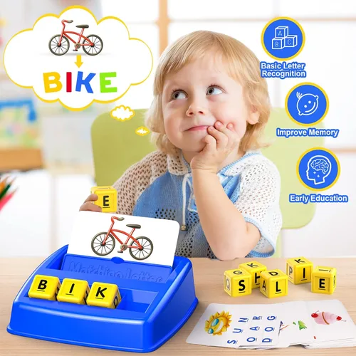 Vista 5 de LIWIN LET'S GO! Juegos educativos para niños de 3 a 8 años, juego de emparejar letras para niños de 3 a 8 años, juguetes educativos para niños de 3