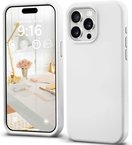 Vista 17 de IceSword Funda compatible con iPhone 15 Pro Max – Luz protectora Slam, suave antiarañazos, pastel lindo [a prueba de golpes] 6.7 pulgadas 15PM Azul
