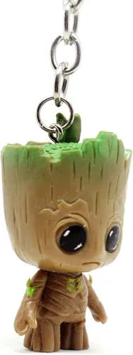 Vista 4 de Bonito llavero con encantadores personajes de animales, juego de colección de figuras pequeñas, decoración de maceta, decoración de pastel