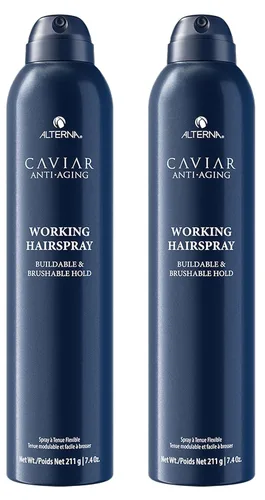 Vista 11 de Alterna CAVIAR Anti-Aging Working Hairspray Buildable, Brushable Hold Helps Control Frizz & Adds Shine Sulfate Free