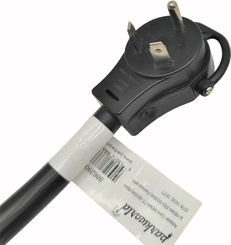 Vista 2 de Parkworld Adaptador de cable de extensión RV 30A a Marine Shore Power 50A TT-30P a SS2-50R (4 pies)