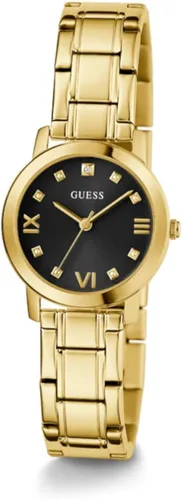 Vista 2 de GUESS US - Reloj analógico dorado y negro para mujer