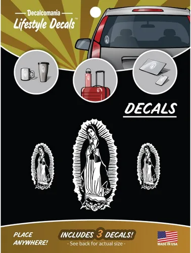 Vista 7 de Decalcomania - Calcomanías de cruces cristianas para ventana de coche o camión, calcomanía de cruz blanca y negra para automóvil y calcomanías