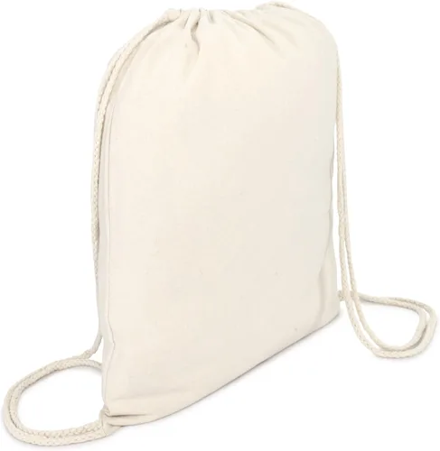 Vista 2 de DALIX Mochila de lona con cordón para gimnasio para hombre y mujer, paquete de 2, Natural, Viajar