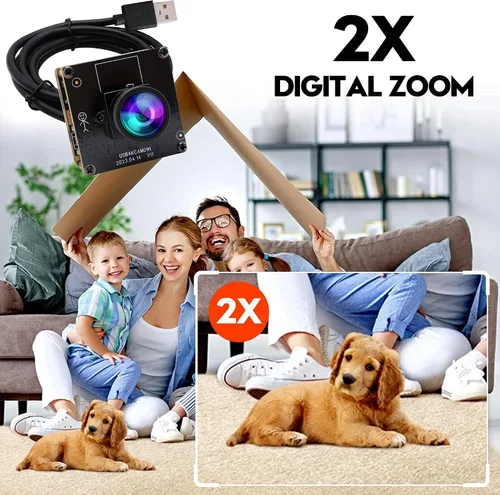Vista 4 de ELP Cámara USB HDMI 4K - Gran angular, zoom digital 2X, H.265, 8MP, UVC USB2.0 para portátil y monitor