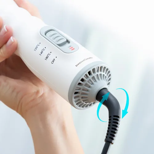 Vista 5 de Cepillo Secador, Moldeador y Rizador de Pelo 3 en 1 Dryple InnovaGoods 550 W