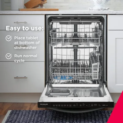 Vista 5 de Frigidaire ReadyClean - Limpiador probiótico para lavavajillas, 6 tabletas, color blanco, 6