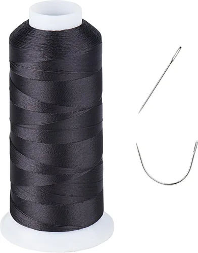 Vista 18 de Resistente a los rayos UV - Simthread 100% Poliéster Hilo Entrelazado Tex 69 (12wt) - 250 Yardas 1 Blanco 1 Negro