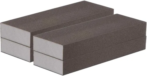 Vista 10 de HARFINGTON Bloques de esponja de lijado de grano medio, 4 unidades, bloque de lijado de espuma de grano 120-180 para pulir la cocina, paneles