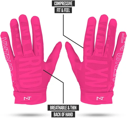 Vista 3 de Nxtrnd G2 Football Gloves, Men's Ultra Sticky Elite Receiver Gloves
