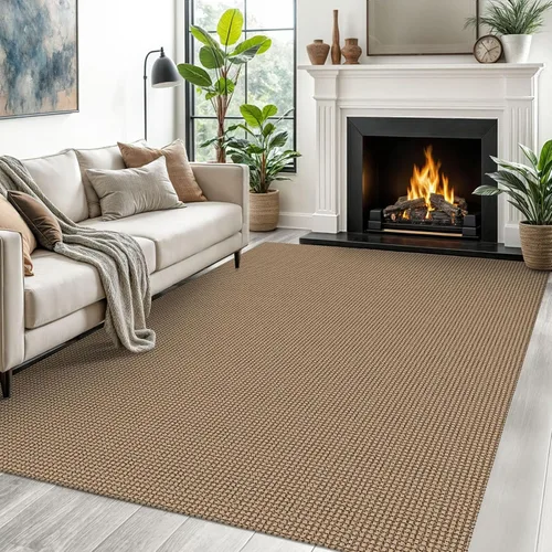 Vista 102 de EARTHALL Alfombra tejida de 2 x 3 pies, lavable para entrada, alfombra trenzada antideslizante, alfombra para puerta interior y exterior, alfombra