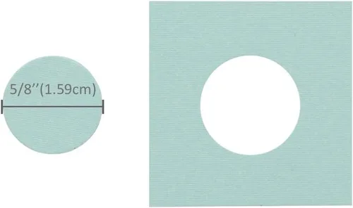 Vista 2 de Bira Craft Punzón de palanca con forma de círculo de 5/8 pulgadas para manualidades de papel, álbumes de recortes..