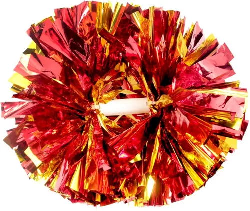 Vista 16 de Hooshing - Paquete de 2 pompones de animadora con mango tipo bastón, pompones para espíritu de equipo, deportes, bailes, animación, para niños Negro