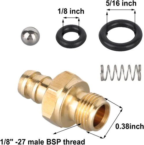 Vista 6 de Kit de inyector de jabón para lavadora a presión, kit de jeringa de jabón para lavadora a presión para 190593GS 190635GS 203640GS, como se muestra