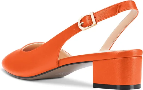 Vista 3 de Castamere Zapatos de tacón bajo de bloque grueso para mujer, con puntera puntiaguda, zapatos clásicos y lindos para fiesta, oficina, 1.4 pulgadas