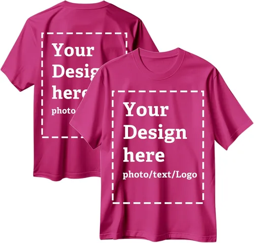 Vista 24 de Camisetas personalizadas para hombres y mujeres, hechas en Estados Unidos, camisetas personalizadas con texto/foto frontal y trasera, camisetas