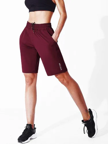 Vista 45 de NELEUS Pantalones cortos de correr ligeros para mujer, pantalones cortos atléticos de entrenamiento para yoga con bolsillo