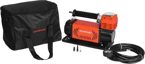 Vista 8 de OPENROAD Compresor de aire portátil de 12 V, resistente, inflador de neumáticos de camión de 5.65 CFM, kit de compresor de aire todoterreno