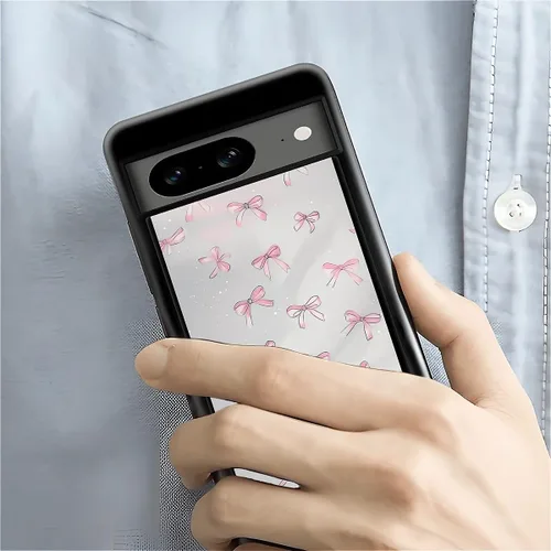 Vista 247 de Compatible con Google Pixel 4A 5G Mobile Case Creative Acrylic Panel trasero Silicona Protección Grip especialmente diseñado para Google Pixel 4A 5G