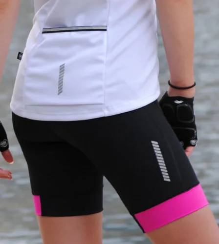 Vista 6 de Aero Tech Elite USA - Pantalones cortos de ciclismo acolchados para mujer