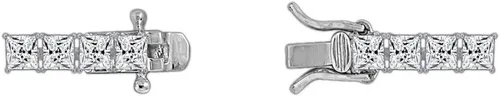Vista 4 de Tienda Collection Sterling Silver Tennis Bracelet set with Round Cut Infinite Elements Cubic Zirconia