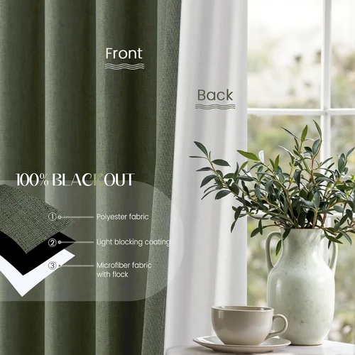 Vista 5 de UHITECH Cortinas plisadas pequeñas de 35 pulgadas de largo, cortinas opacas cortas para ventanas de sótano, aislamiento térmico, cortinas opacas