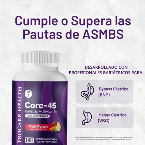 Vista 8 de ProCare Health Multivitamínico bariátrico una vez al día