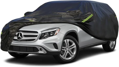 Vista 44 de KouKou Funda impermeable para automóvil SUV adecuada para BMW X1 de 2009 a 2025, 7 capas a prueba de viento para todo tipo de clima, cubierta