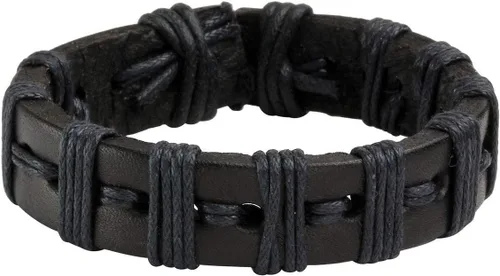 Vista 7 de Manfnee - Pulsera trenzada de cuero para hombres y mujeres ajustable