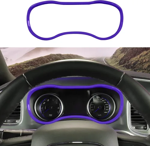 Vista 10 de Voodonala Consolas centrales de fibra de carbono para cargador, tablero de instrumentos, accesorios interiores para Dodge Charger 2015-2026+, 1
