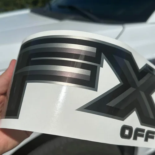 Vista 6 de Gold Hook FX4 - Calcomanías todoterreno para Ford Ranger 2019-2023 Maverick Negro rojo