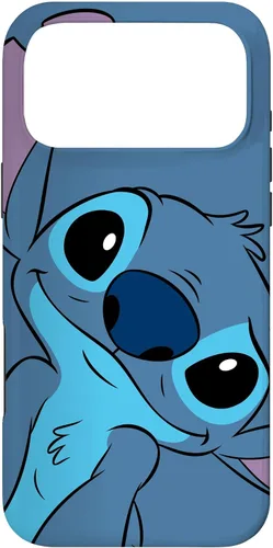 Vista 26 de Disney Lilo y Stitch Linda Carátula de Stitch en Color Gris Pizarra para iPhone 17
