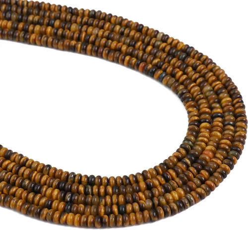Vista 63 de BEADIA Cuentas Espaciadoras de Jade Natural Africano Planas Redondas Sueltas para Hacer Joyas con Abalorios 3mmx2mm 38cm
