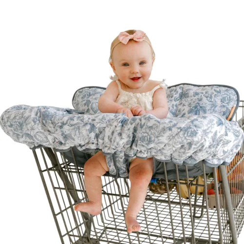 Vista 12 de Binxy Baby Funda para silla alta 2 en 1 y funda para carrito de compras para bebé, funda cómoda para carrito de comestibles, funda de carrito