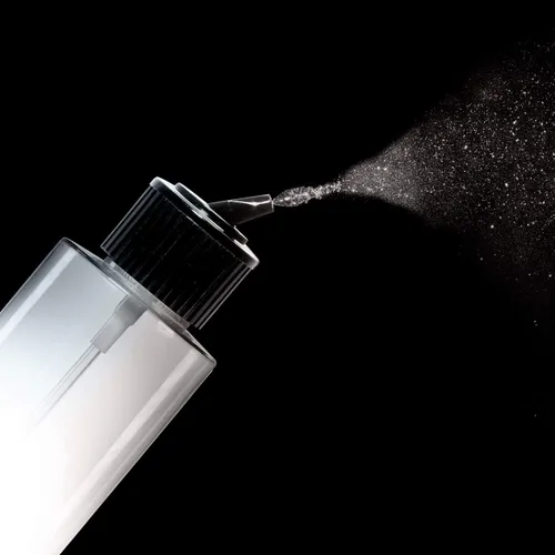 Vista 6 de VViViD Botellas vacías de plástico transparente sin BPA de 4 onzas con tapa giratoria, tapa de pulverización de niebla y tapa de boquilla abatible