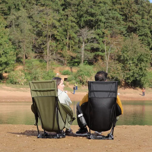 Vista 8 de Wildhiker HuggleMode - Silla plegable de camping con respaldo alto, 2