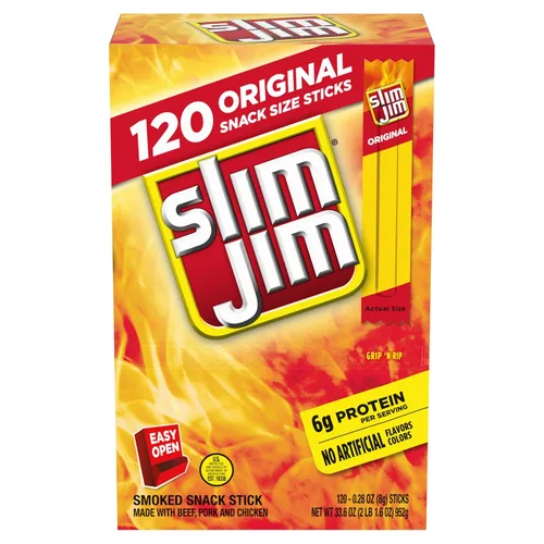 Vista 13 de Slim Jim Original Beef Snack Stick 'N Jalapeño Cheese, 1.5 oz