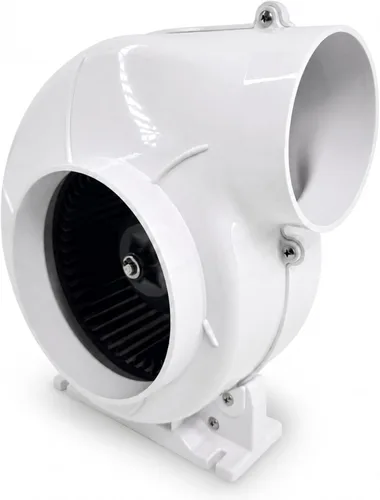 Vista 2 de SEAFLO SFBB1-320-02 - Soplador de sentina, 320 CFM, 12 V CC, ventilador de ventilación marino de montaje flexible de 4 pulgadas con motor protegido