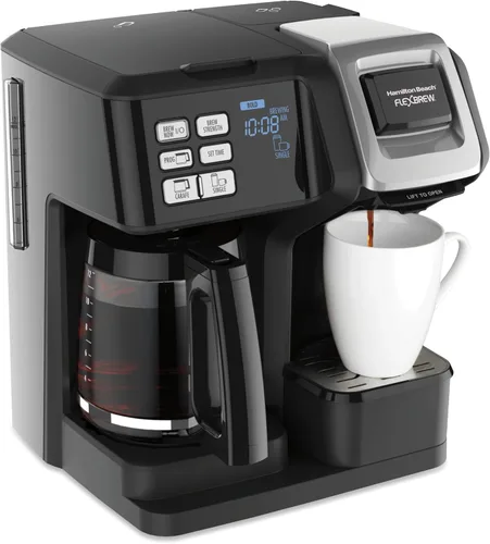 Vista 12 de Hamilton Beach FlexBrew Trio - Cafetera de goteo de 2 vías y una sola Negro
