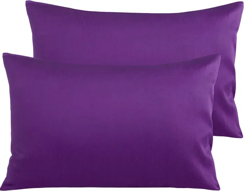 Vista 39 de NTBAY Fundas de Almohada de Algodón Egipcio Queen - Juego de 2, Fundas de Almohada de Algodón de 500 Hilos - Fundas de Almohada Suaves