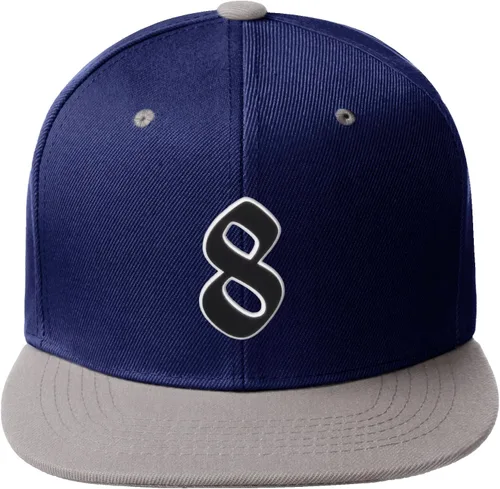 Vista 782 de Daxton Gorra clásica con visera de billete plano con letras del alfabeto inglés antiguo de la A a la Z