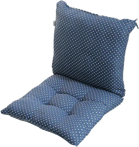 Vista 15 de Cojín para silla de respaldo alto, cojines y cojines de silla de alta calidad, cojín de respaldo y asiento con lazos para patio, jardín, oficina